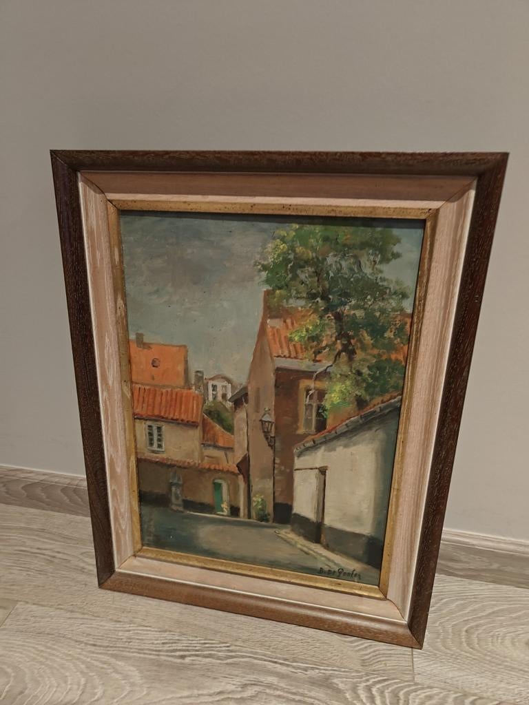 Schilderij B. De Pooter, Antiek en Kunst, Ophalen