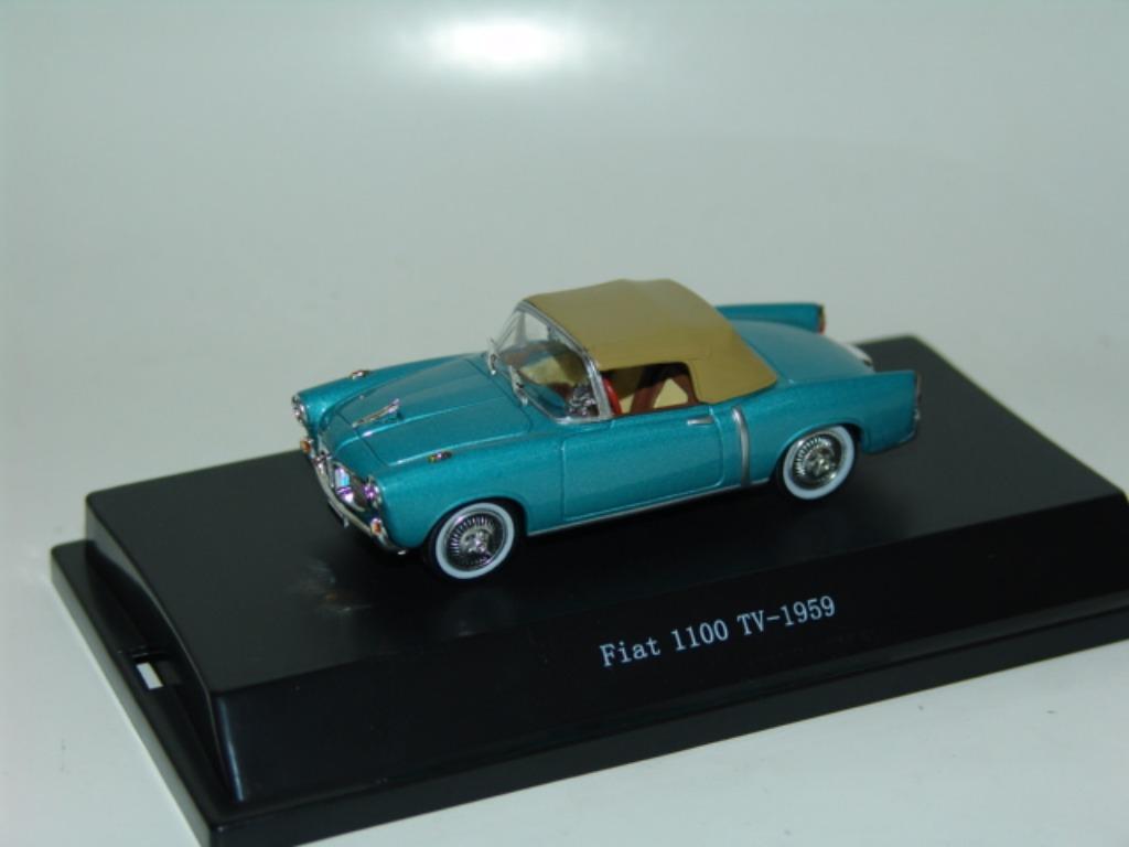 1:43 Starline Fiat 1100 TV gesloten cabrio 1959 blauw, Enlèvement ou Envoi, Comme neuf, Voiture, Starline