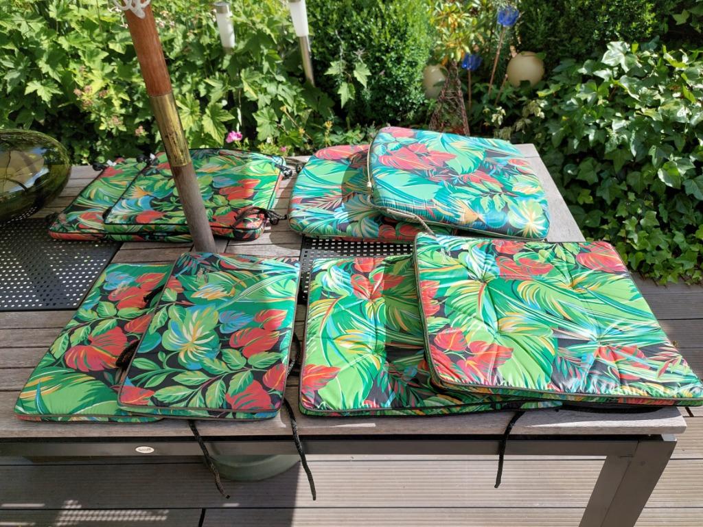 LOT DE 8 COUSSINS FLEURIS, Ophalen of Verzenden, Gebruikt