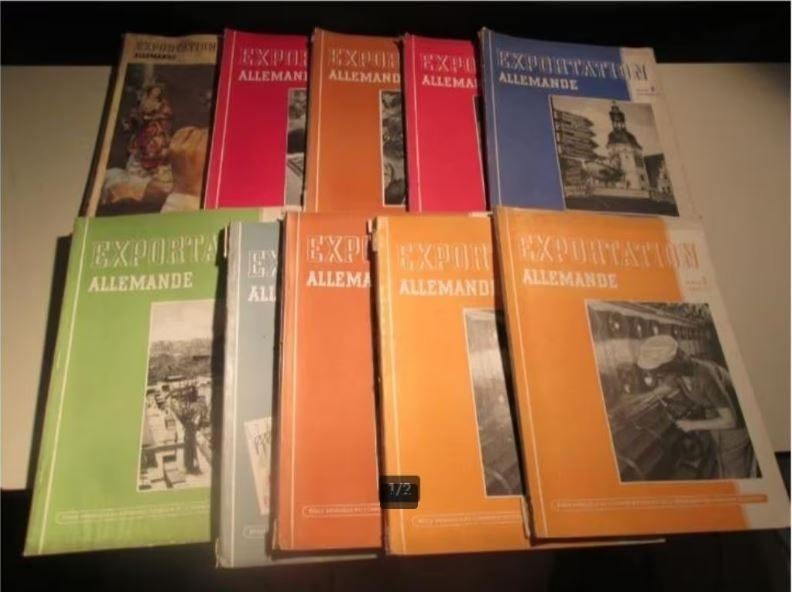 10 vieux magazines - Exportation Allemande - Années 1950, Enlèvement ou Envoi, Comme neuf