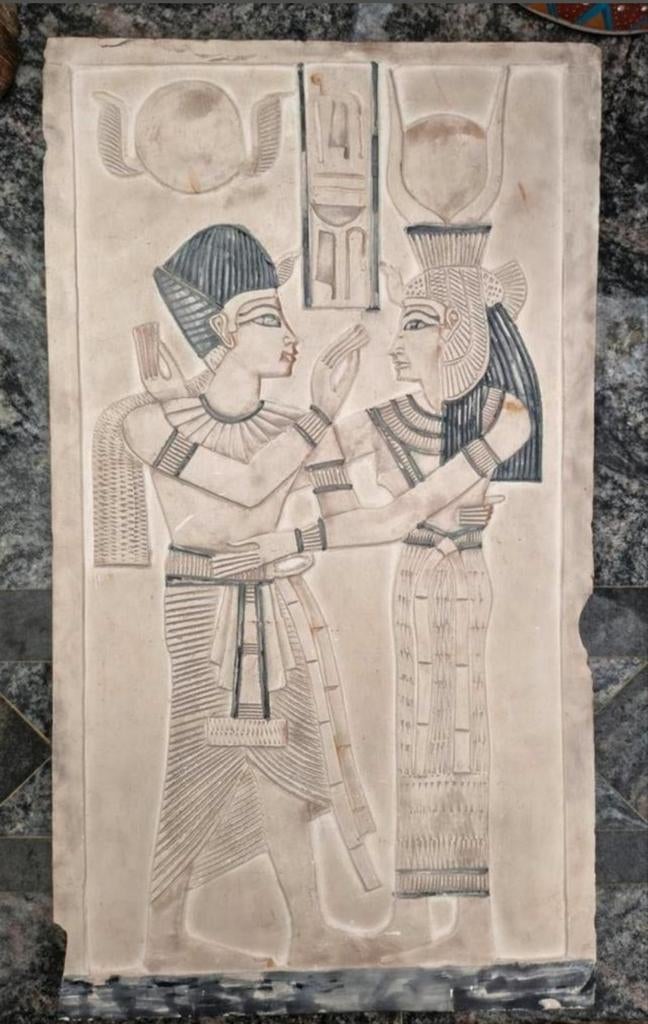 Egyptische Steen - Handwerk - Kunst Egypte, Antiek en Kunst, Ophalen
