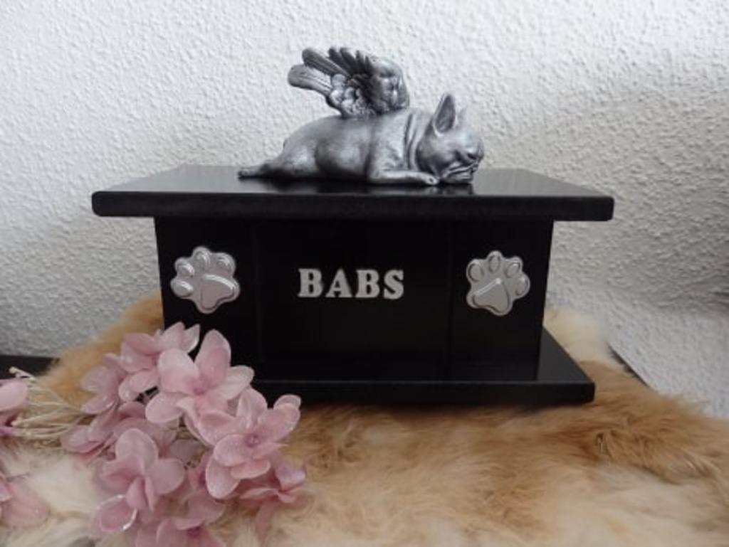 Hondenurn met Franse Bulldog met of zonder vleugels, Verzenden, Nieuw