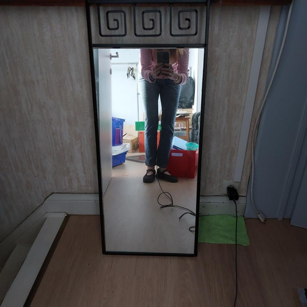 miroir contour en fer noir acheté  chez maison du monde, Huis en Inrichting, Ophalen of Verzenden, Gebruikt