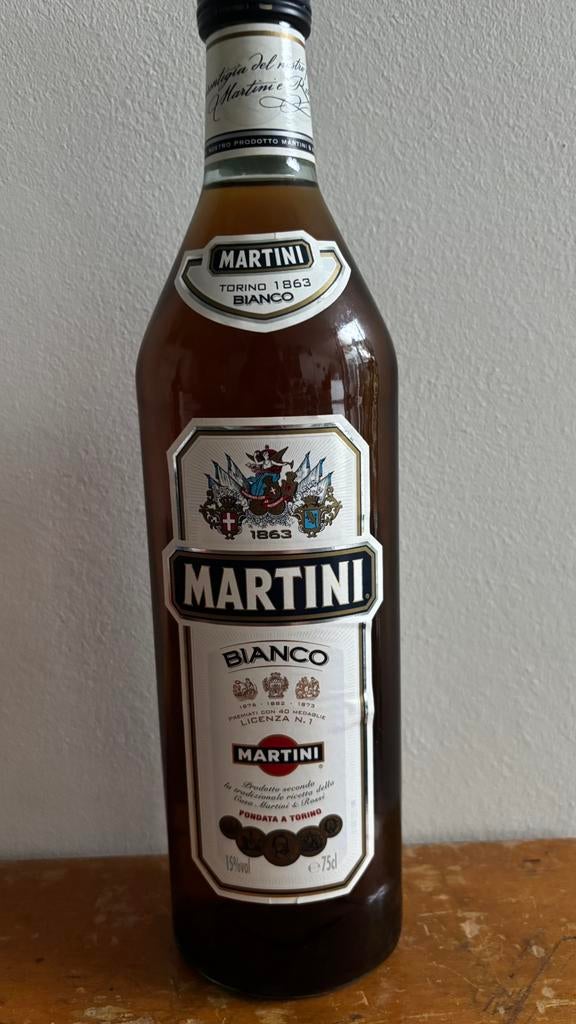 Vintage ongeopende Martini Bianco fles uit 2006, Ophalen of Verzenden, Overige typen