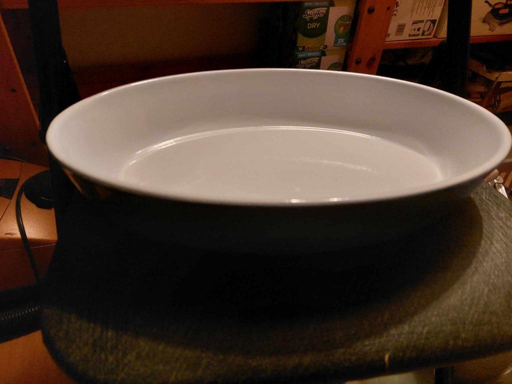 ovale ovenschotel 33cm, Ophalen of Verzenden, Zo goed als nieuw, Schaal of Schalen