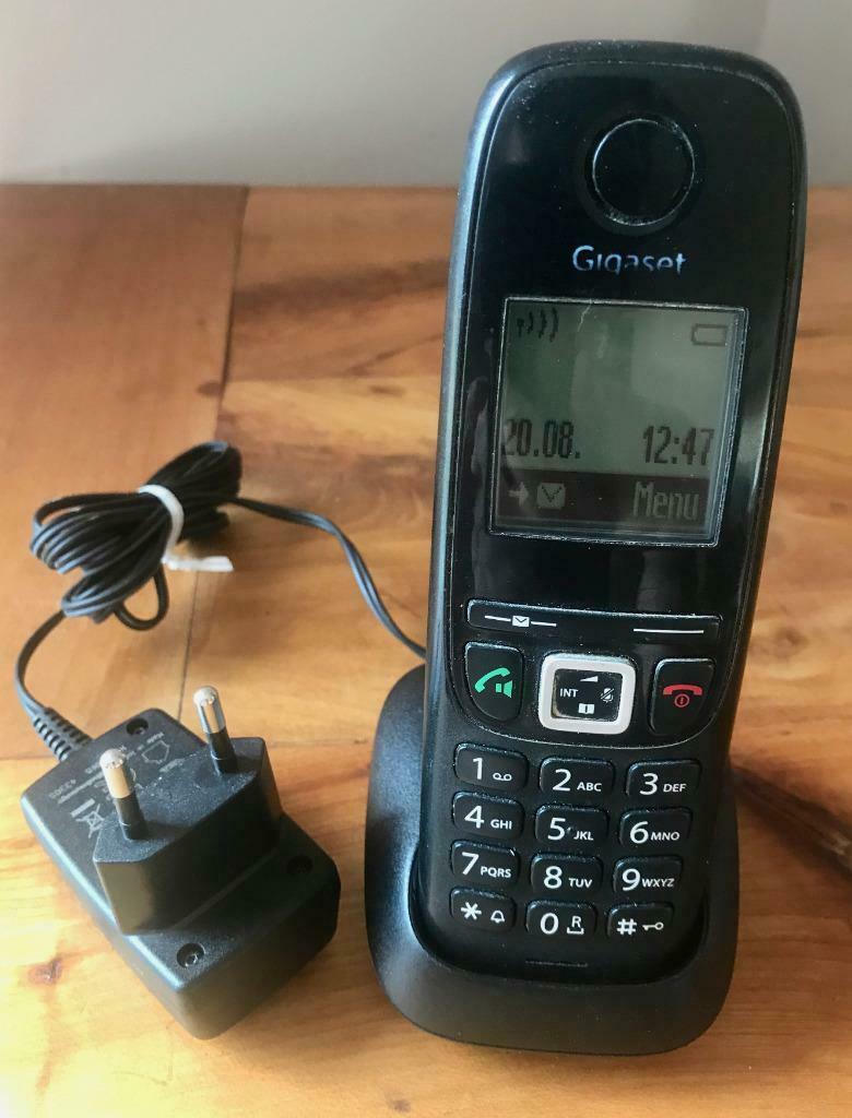 Gigaset Siemens Téléphone sans fil AS 405, noir, Télécoms, Enlèvement ou Envoi, Utilisé, 1 combiné