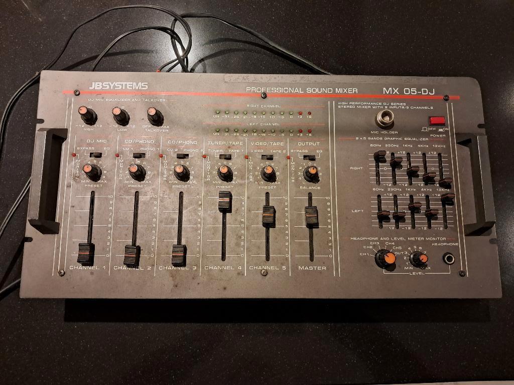 JB Systems mx05-dj professional sound mixer, Ophalen, Gebruikt