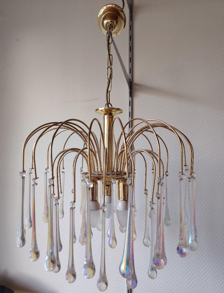 antieke verlichtingsarmaturen, Ophalen, Gebruikt, Glas, 50 tot 75 cm