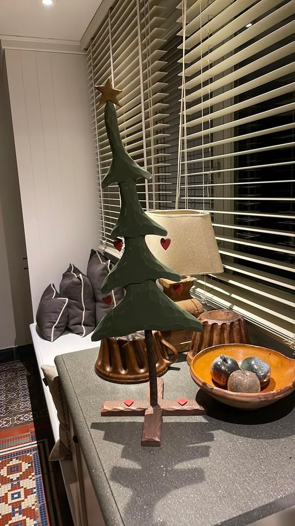 Houten kerstboom  love-tree flamant, Diversen, Kerst, Ophalen of Verzenden, Gebruikt