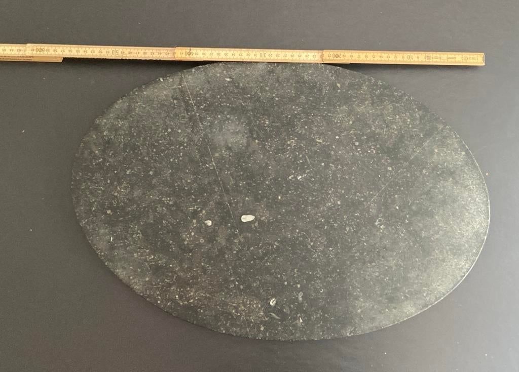 Graniet ovaal blad 2cm dik, Huis en Inrichting, Ophalen, Gebruikt