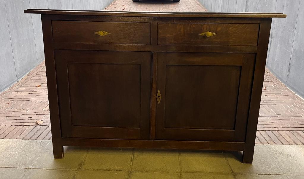 antieke commode, Huis en Inrichting, Kasten | Ladekasten, Gebruikt, 100 tot 150 cm, 1 of 2 laden, Eikenhout