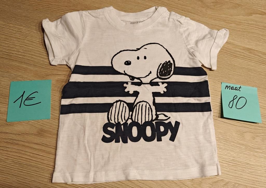 T-shirt maat 80, Kinderen en Baby's, Babykleding | Maat 80, Gebruikt, H&M, Ophalen of Verzenden, Jongetje