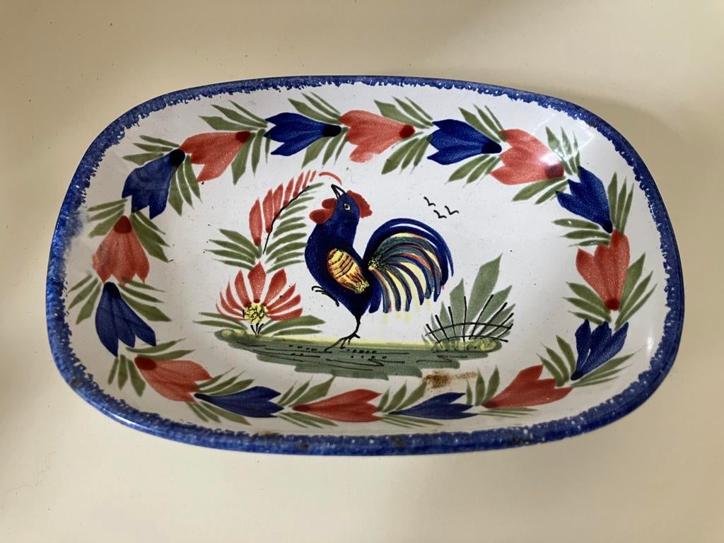 Aardewerk schaaltje HB Quimper F. 162 L.8 A. Breton, Antiquités & Art, Antiquités | Céramique & Poterie, Enlèvement ou Envoi