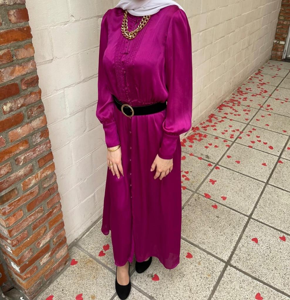 Fuchsia jurk maat S Sinequanone, Kleding | Dames, Sinequanone, Ophalen of Verzenden, Zo goed als nieuw, Maat 36 (S)