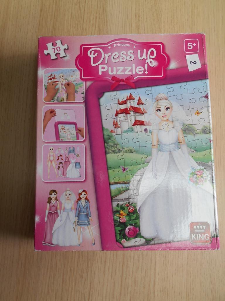 Puzzel Dress up "Princess", Ophalen, Meer dan 50 stukjes, Gebruikt, 6 jaar of ouder