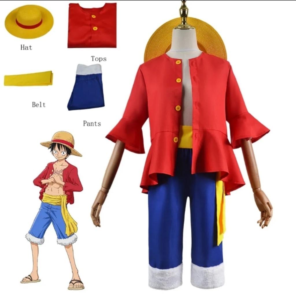 One Piece Monkey D Luffy kostuum voor kids, Kinderen en Baby's, Carnavalskleding en Verkleedspullen, Ophalen of Verzenden, Nieuw