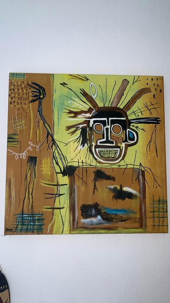 Tafel in Basquiat-stijl, Antiek en Kunst, Ophalen of Verzenden