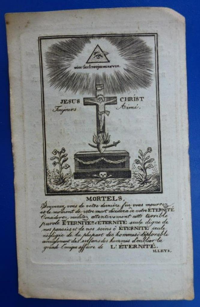 doodsprentje Vissers Joannes Baptista religieus der abdye, Verzamelen, Bidprentjes en Rouwkaarten, Ophalen of Verzenden, Bidprentje