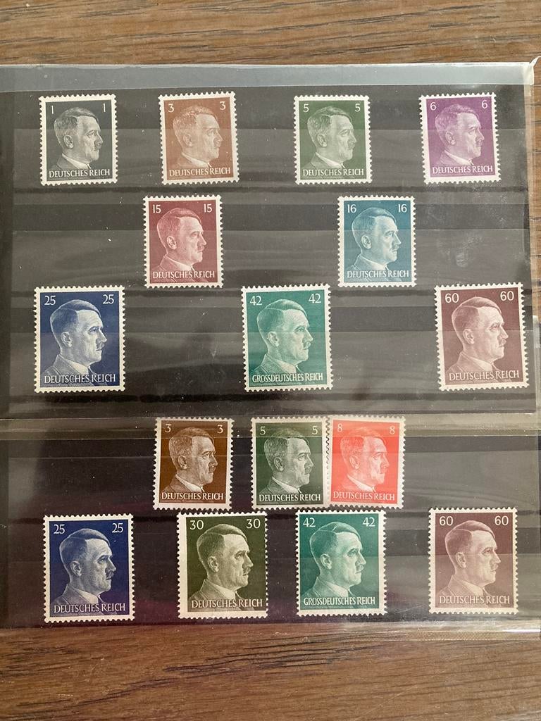 Ongebruikte postzegels Hitler 40-45, Postzegels en Munten, Ophalen of Verzenden, Zonder stempel, Postfris, Postfris