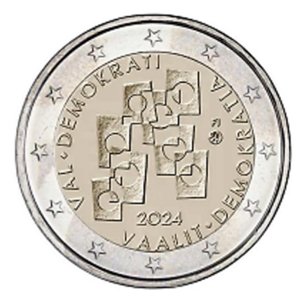 2 euro Finland 2024 Verkiezingen & democratie, Ophalen of Verzenden