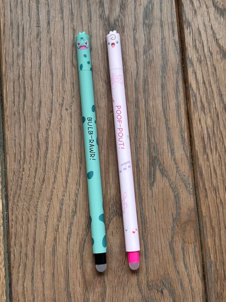 2 stylos effaçables Pokémon neufs, Enlèvement ou Envoi, Neuf, Crayon ou Feutre