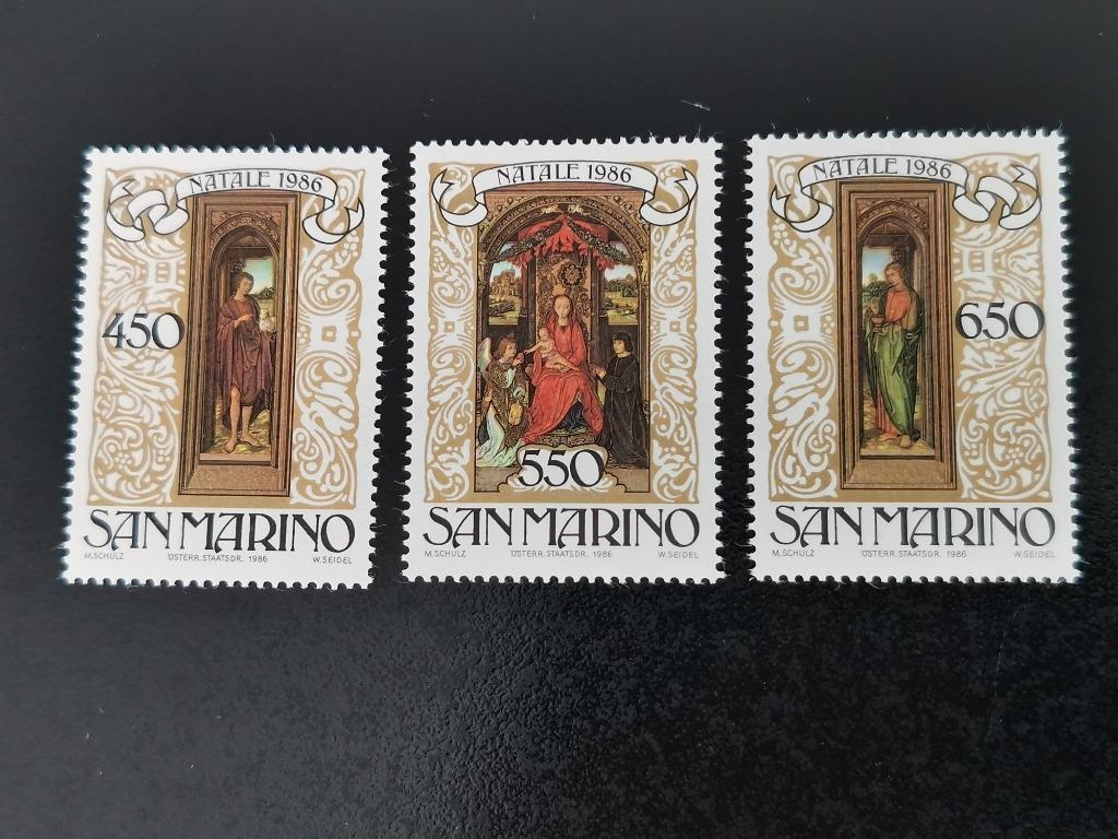 Saint-Marin 1986 - Noël - art - Hans Memling **, Enlèvement ou Envoi, Non oblitéré
