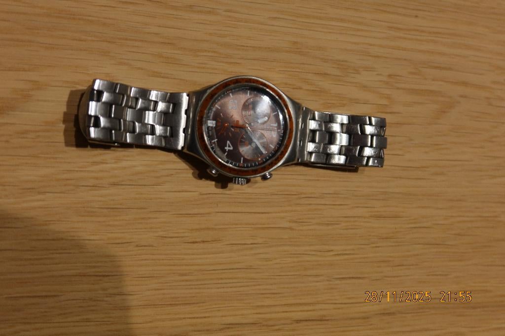 Montre homme swatch (waterproof), Handtassen en Accessoires, Horloges | Heren, Ophalen, Gebruikt, Swatch, Overige materialen