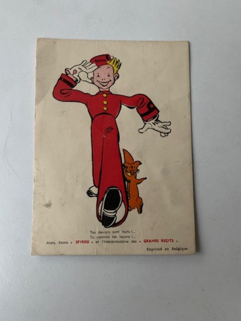 Robbedoes - Spirou - buvard, Enlèvement ou Envoi, Gaston ou Spirou, Utilisé, Image, Affiche ou Autocollant