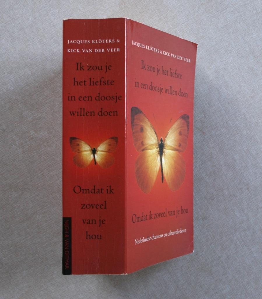 Nederlandse chansons en cabaretliederen., Livres, Musique, Enlèvement ou Envoi, Utilisé, J. Klöters & K. van der V, Genre ou Style