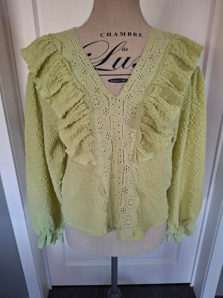 Blouse Elli white maat M nieuw, Ophalen of Verzenden, Zo goed als nieuw