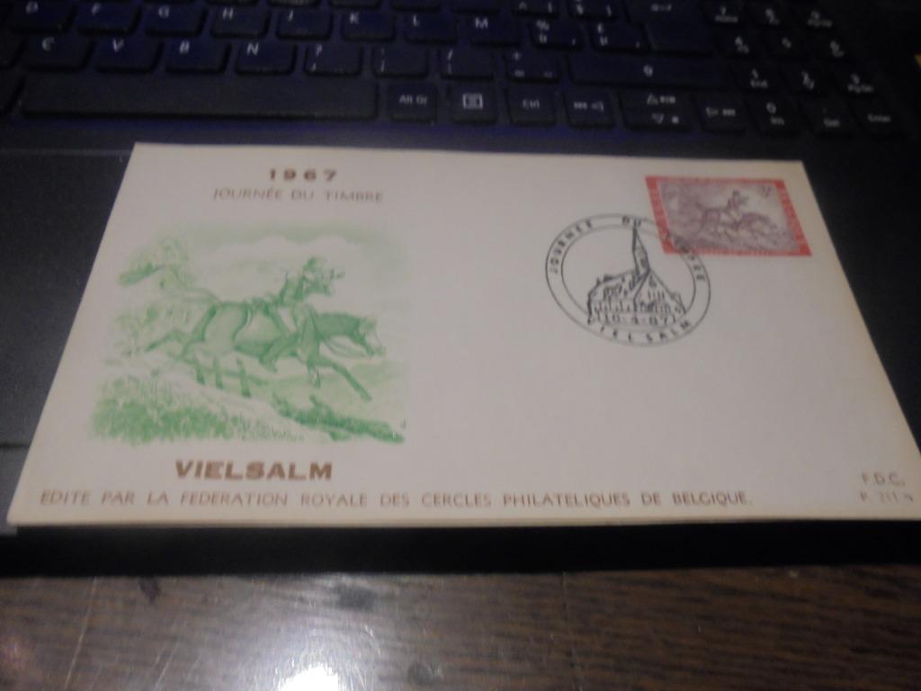 Vielsalm FDC, Ophalen of Verzenden, Gestempeld, 1e dag stempel