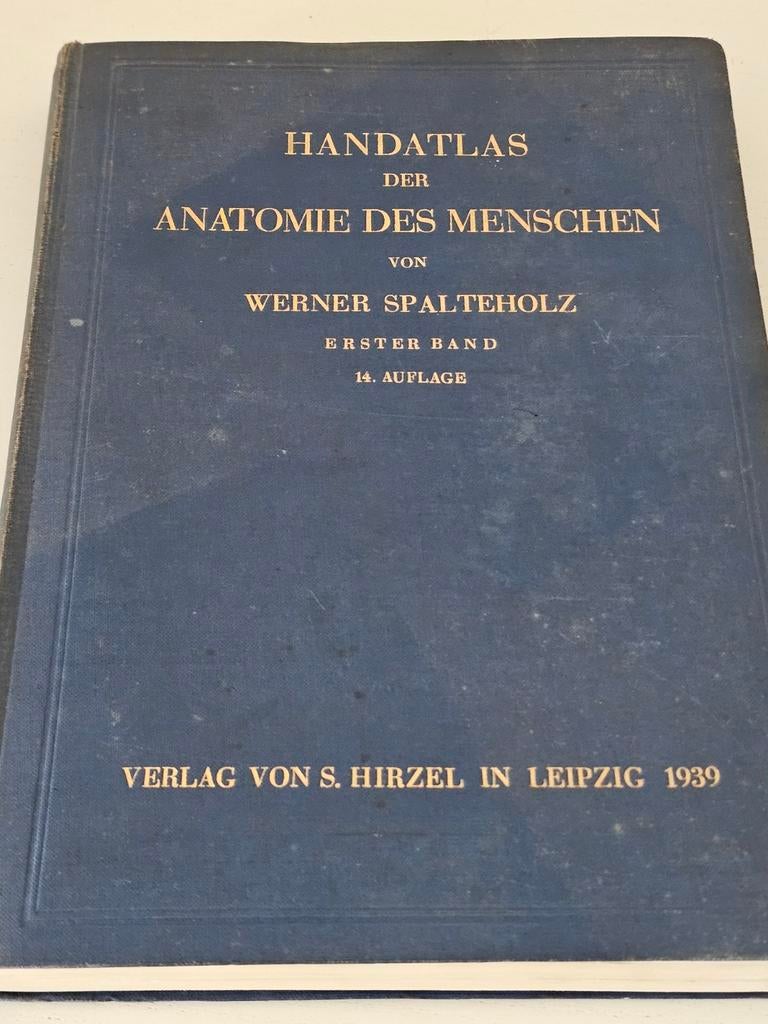 Handatlas der Anatomie des Menschen" van Werner Spalteholz,, Enlèvement ou Envoi, Comme neuf