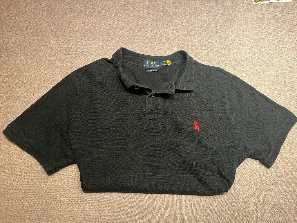 Zwarte Polo Ralph Lauren polo custom slim fit L, Vêtements | Hommes, Polos, Enlèvement ou Envoi, Ralph Lauren, Noir, Taille 52/54 (L)
