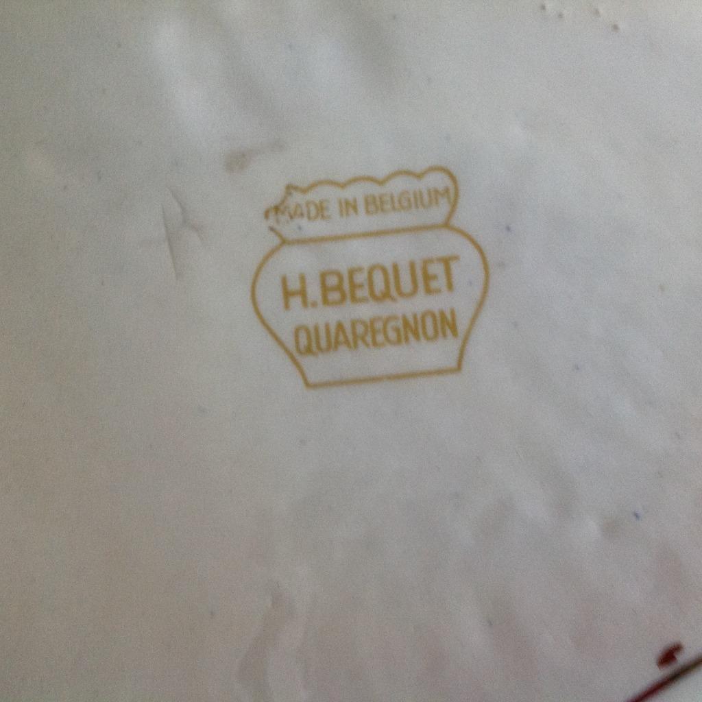 antieke speciale vaas  H Bequet Quaregnon, Ophalen of Verzenden