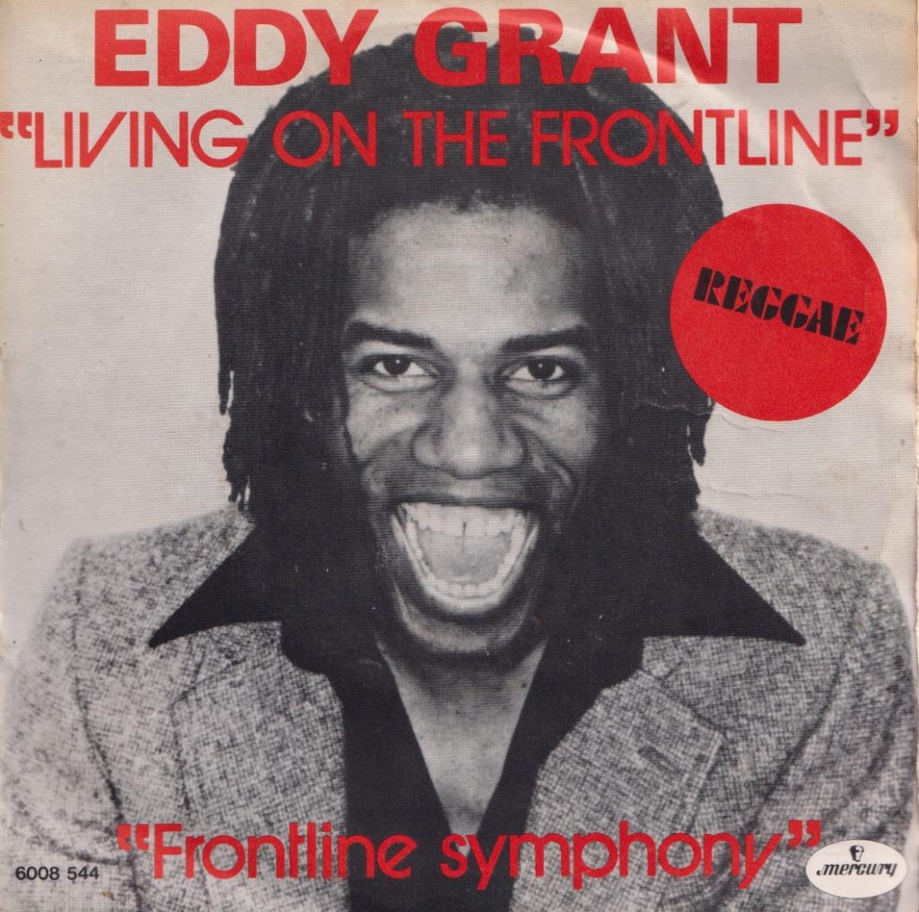 Eddy Grant - Living on the frontline - Single, Cd's en Dvd's, Vinyl Singles, Gebruikt, Single, Latin en Salsa, 7 inch, Ophalen of Verzenden