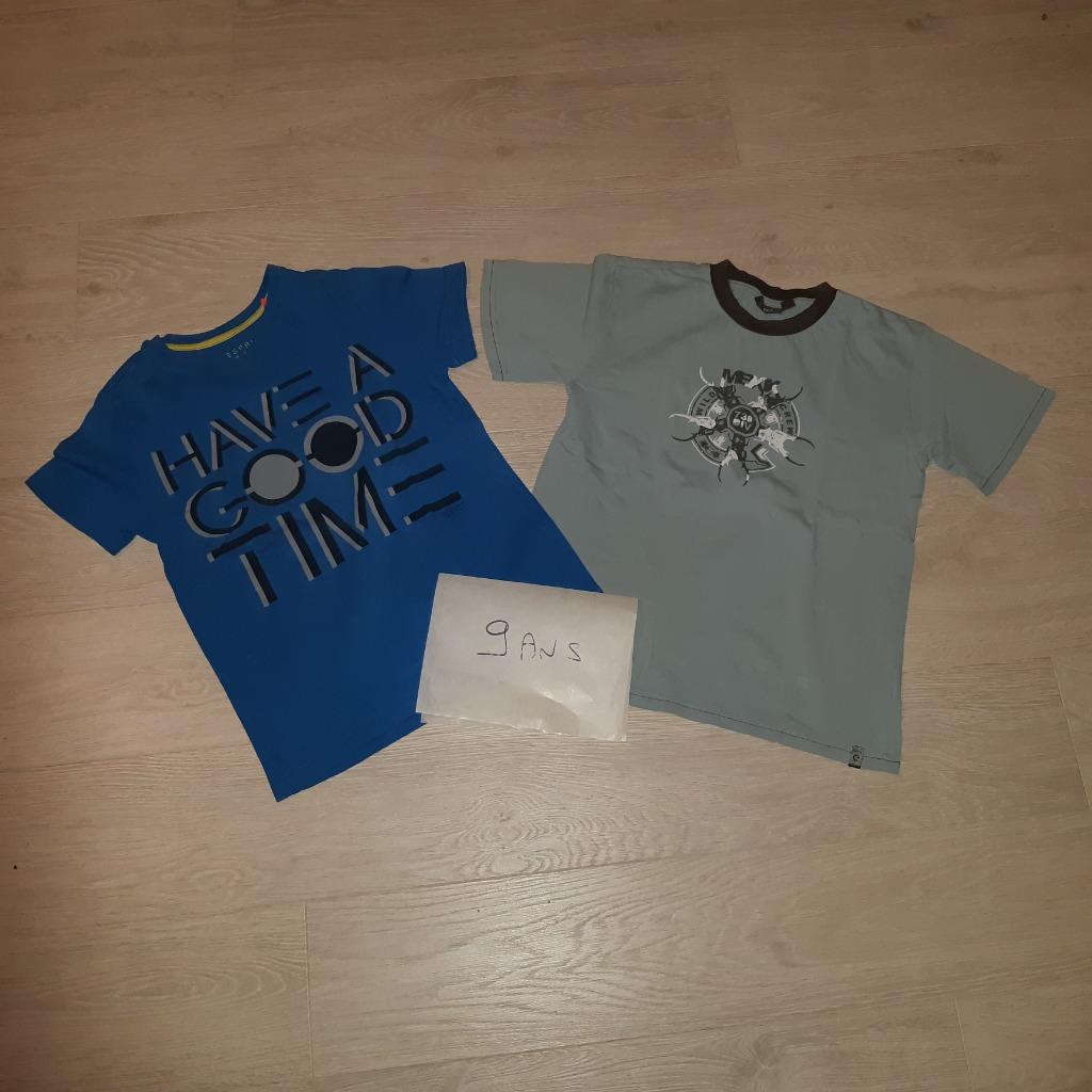2 T-shirts van Esprit en Mexx, 9 jaar, Ophalen of Verzenden, Gebruikt, Jongen, Overige typen