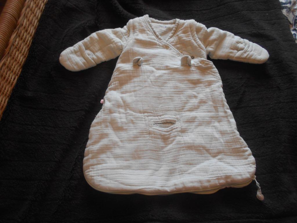 gigoteuse  Noukies taille naissance manches detachables, Enlèvement ou Envoi, Utilisé, Moins de 70 cm, Gigoteuse ou Couverture d'emmaillotage