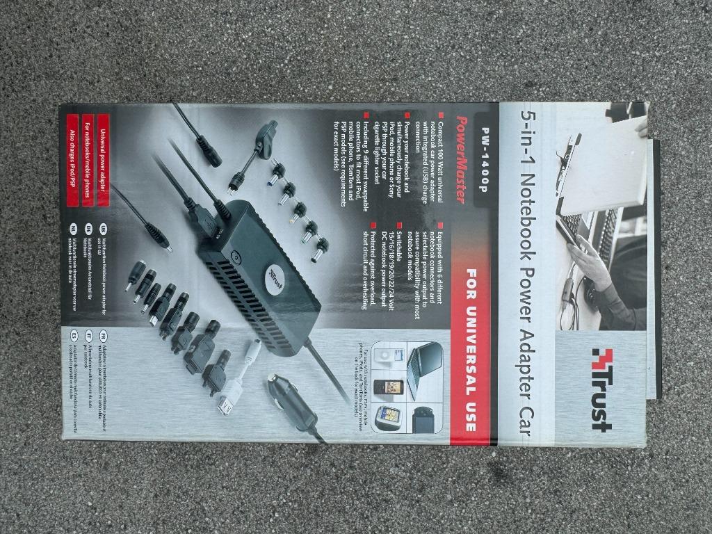 Chargeur pour ordinateur portable 5 en 1, Enlèvement, Neuf, Trust