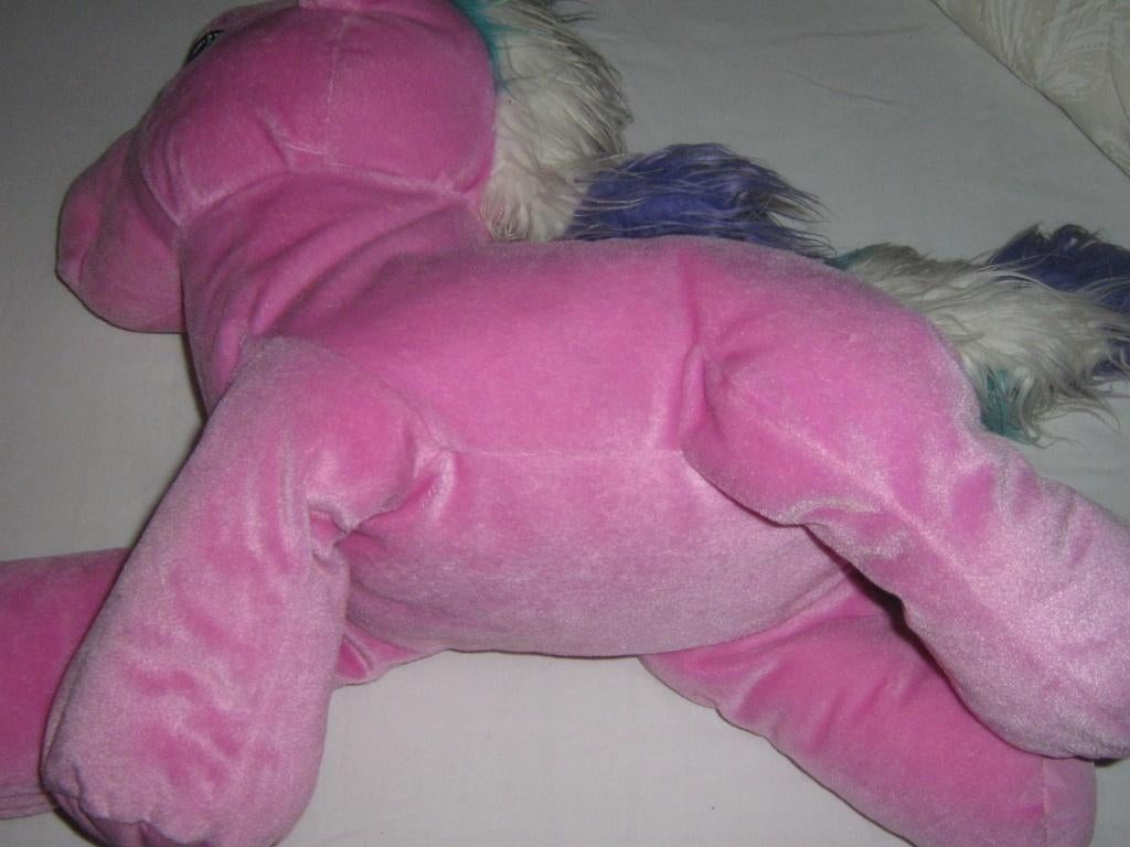 grote, zachte, roze My Little Pony knuffel, Kinderen en Baby's, Speelgoed | Knuffels en Pluche, Ophalen, Zo goed als nieuw, Roze