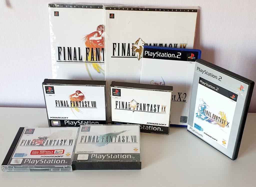 Lot Final Fantasy 7 8 9 10 10-2 PS1 PS2 + Guide officiel FF, Ophalen of Verzenden, Gebruikt