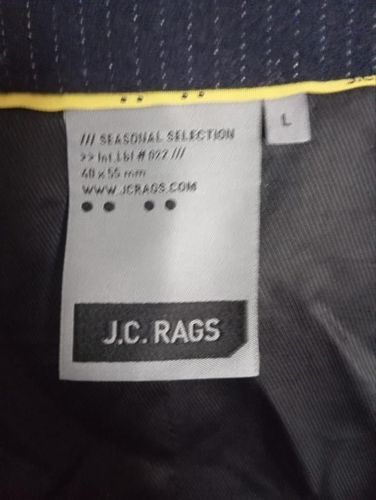 J.C.RAGS - donkerblauw gilet met krijtstreep, L, Kleding | Heren, Kostuums en vesten, Ophalen of Verzenden