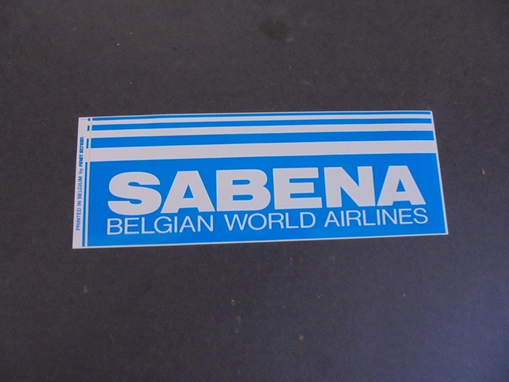 sticker Sabena Belgian World Airlines, Verzamelen, Verzenden, Nieuw, Bedrijf of Vereniging