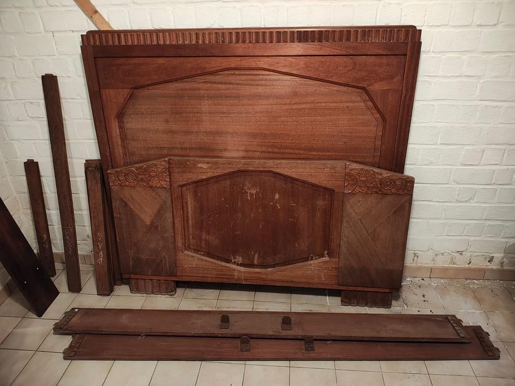 Vintage  2 persoons bed : 1 m 40, Enlèvement