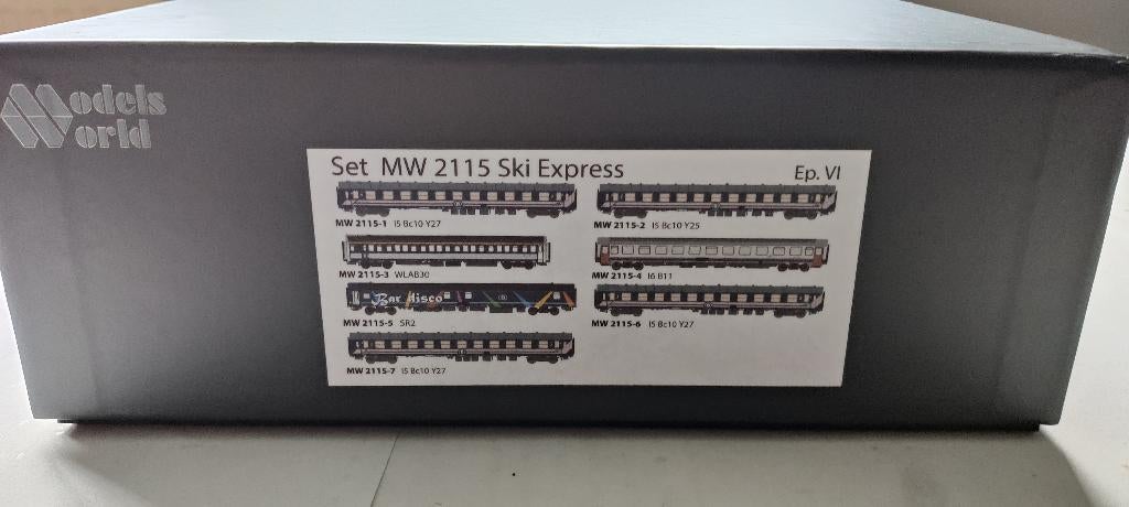 Models World MW 2115 Ski Express, Hobby en Vrije tijd, Modeltreinen | H0, Zo goed als nieuw, Treinset, Gelijkstroom, Overige merken