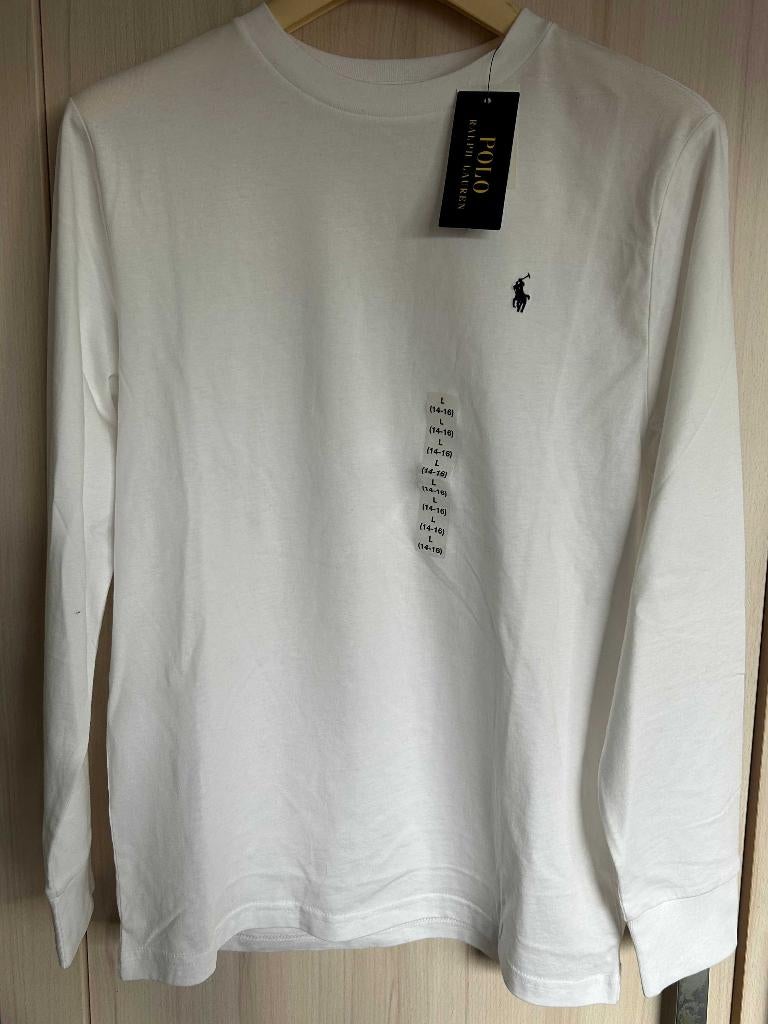 T-shirt lange mouwen - wit - Ralph Lauren, Ophalen, Overige typen, Nieuw, Polo Ralph Lauren