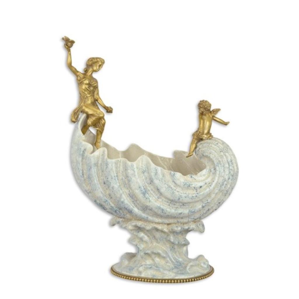 schaal porselein , duif , engel, Neuf, Enlèvement ou Envoi, Porcelaine ou Céramique, Balance