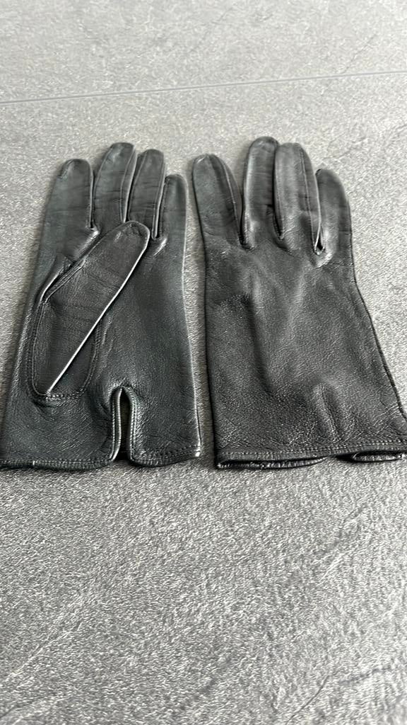 Zwart lederen niet gevoerde handschoenen, Enlèvement ou Envoi, Neuf, Gants