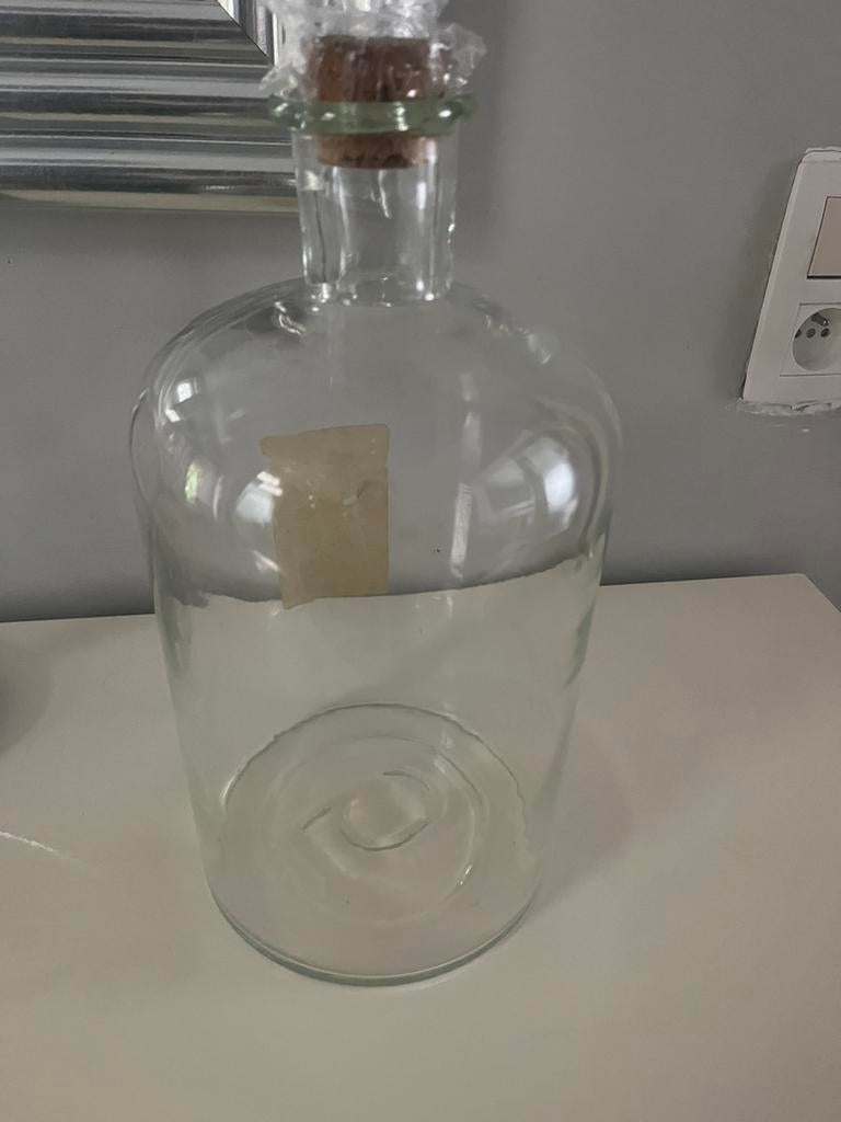 Bouteille - Flacon en verre vintage apothicaire de 5 L, Enlèvement ou Envoi, Comme neuf