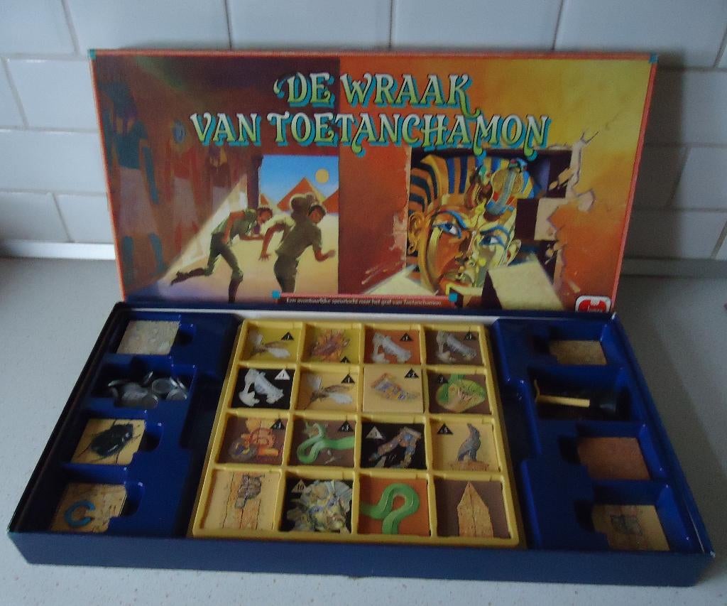 Vintage "De Wraak van Toetanchamon" van Jumbo in Prima Staat, 1 ou 2 joueurs, Enlèvement ou Envoi, Utilisé, Jumbo