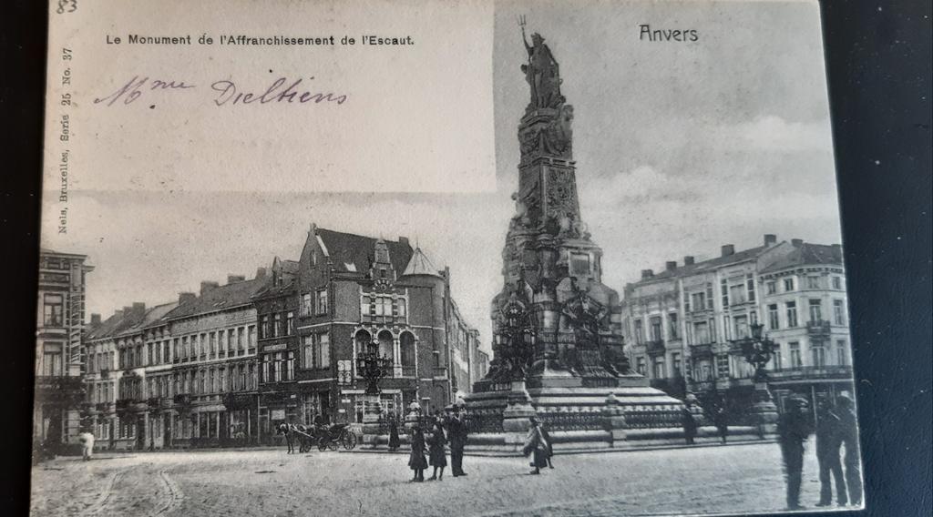 Anvers ANVERS MONUMENT Schelde Gratuit, Envoi, Anvers